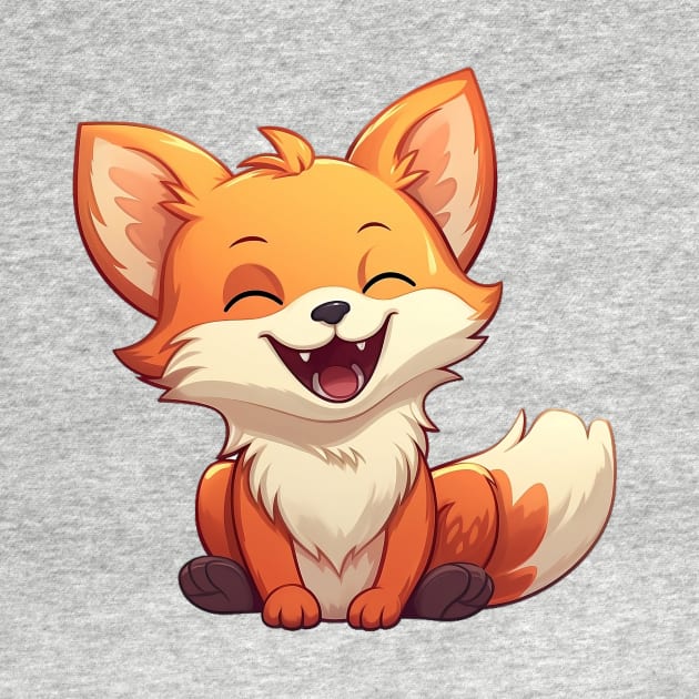 Happy Smiling Fox by VirtualArtGuy